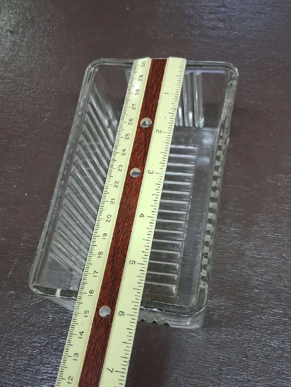 Vintage Glass Butter Dish- Anchor‎ Hocking